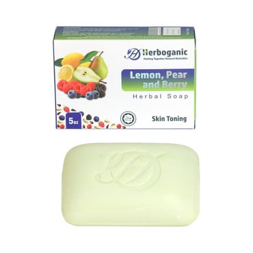 Herboganic: Lemon, Pear and Berry Herbal Soap, 5 oz image 0
